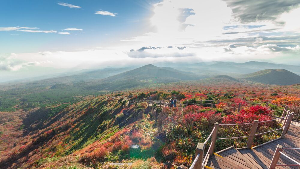 Hallasan National Park panoramic view